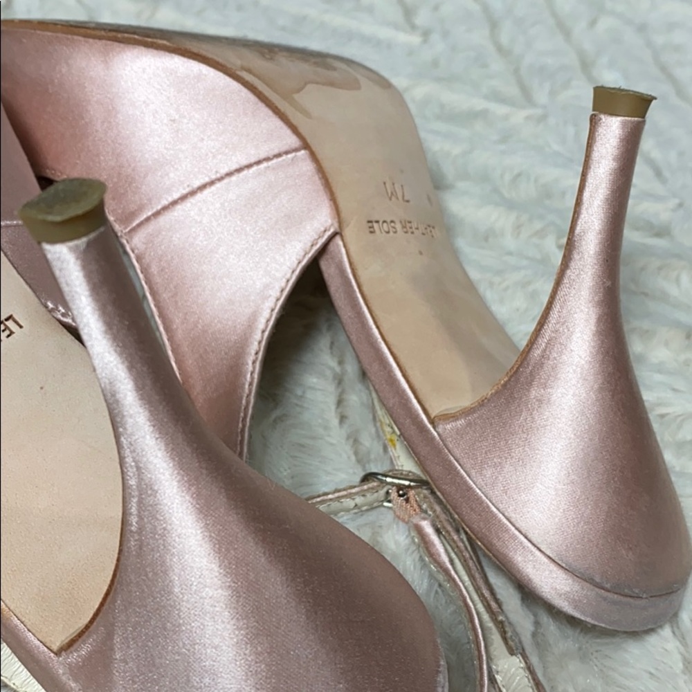 American Glamour Badgley Mischka Pink Heels Size 7 - Picture 9 of 13